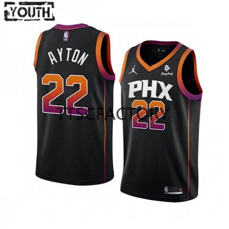 Maillot Enfant Phoenix Suns DeAndre Ayton 22 Jordan 2022-23 Statement Edition Noir Swingman